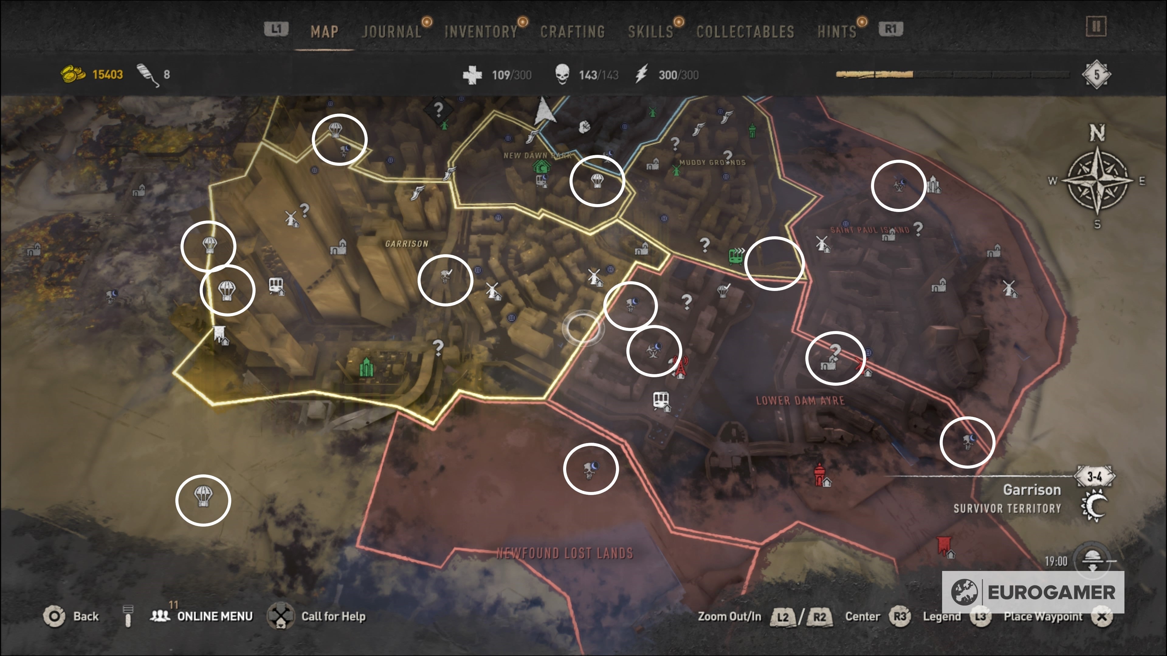 Dying Light 2 Inhibitor locations How to increase stamina and health